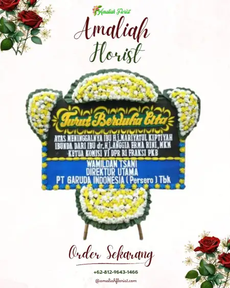 Papan Bunga Duka Cinta Damai