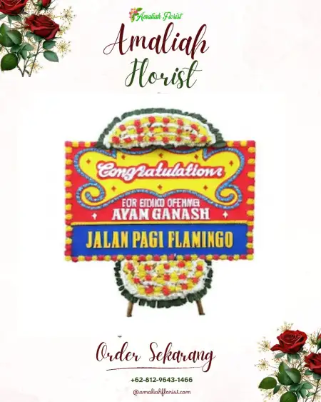 Sewa Papan Bunga Cinta Damai